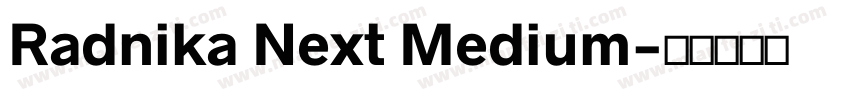 Radnika Next Medium字体转换